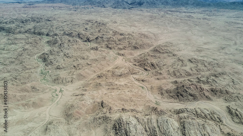 mountain view in the mongolian desert