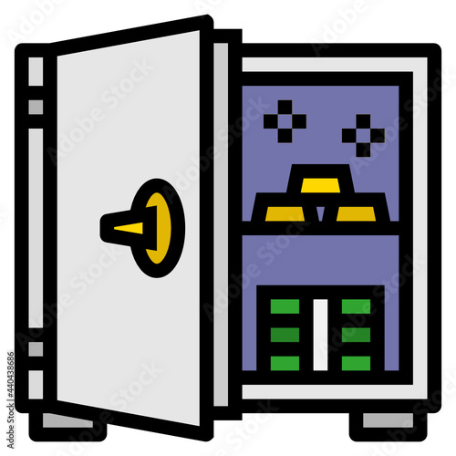 safebox line icon
