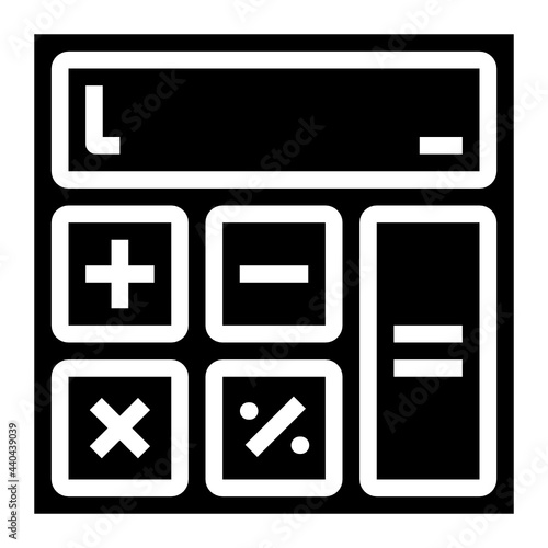calculate glyph icon