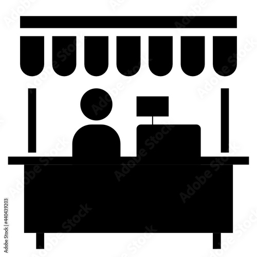 shop glyph icon