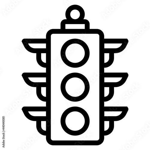 traffic line icon