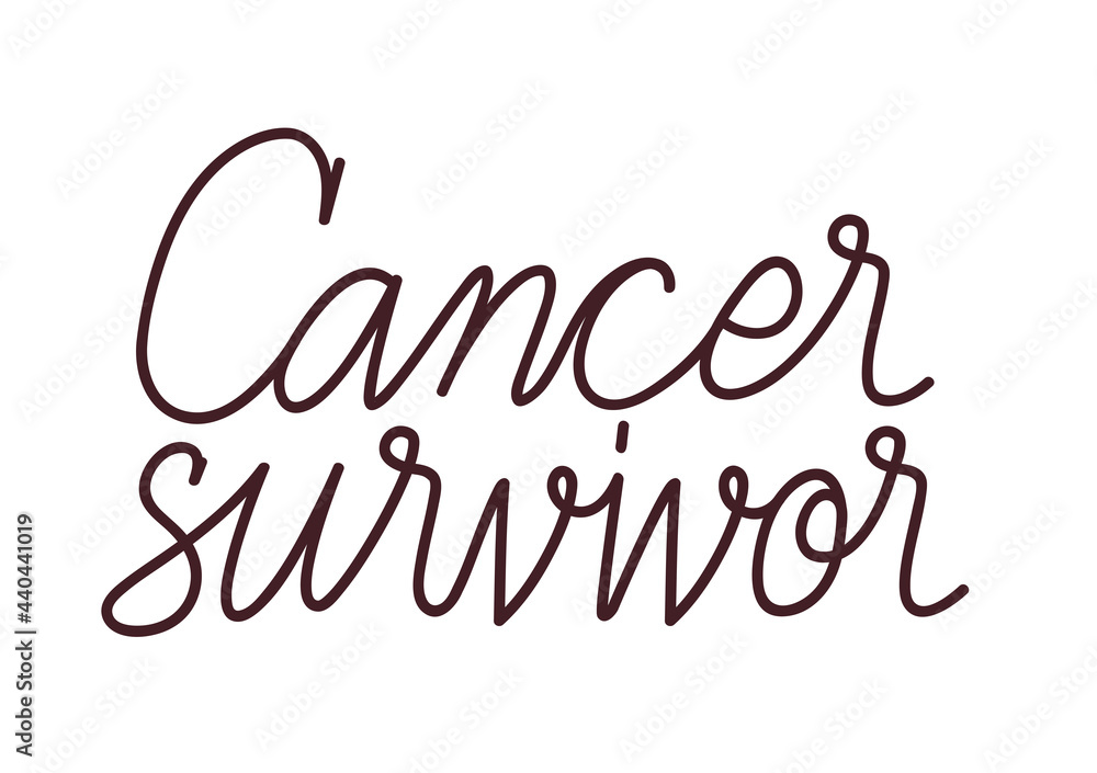 cancer survivor lettering