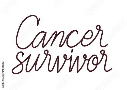 cancer survivor lettering