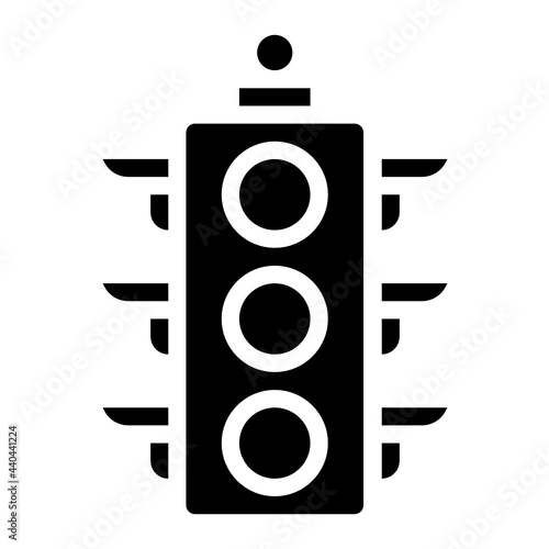 traffic glyph icon