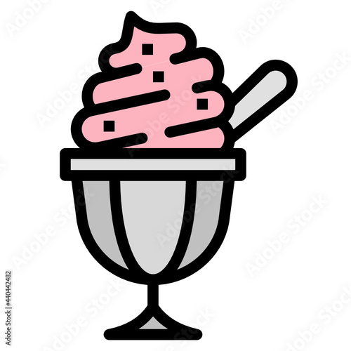 icecream line icon