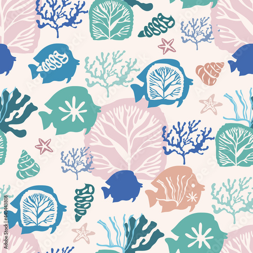 Sea fish pattern 12