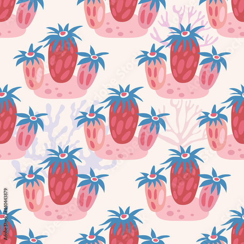 Seaweeds and corals pattern 12