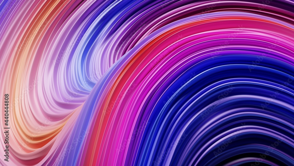 Fototapeta premium Abstract 3d render displacement colorful background design modern illustration
