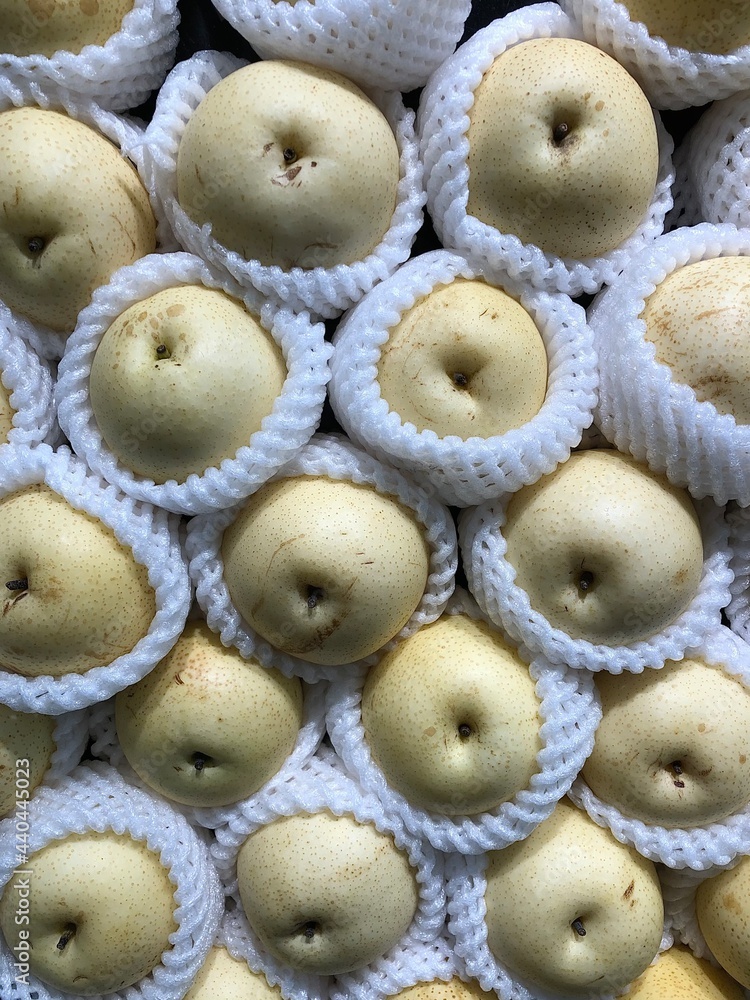 close up of pears 