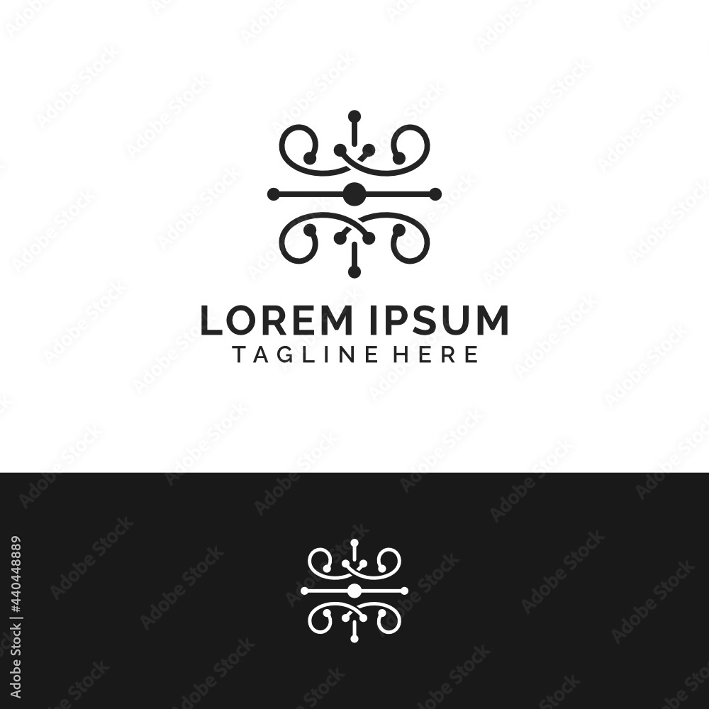 Luxury decorative ornament company logo design Luxury decorative ornament company logo design