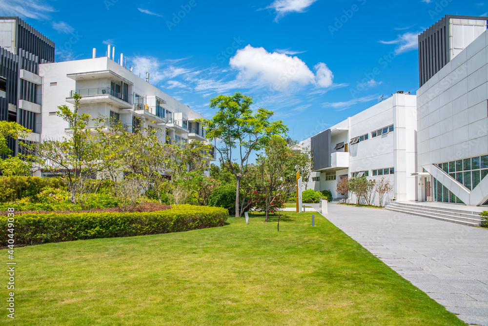 Naklejka premium Entrepreneurship Park, Qianhai Shenzhen-Hong Kong Youth Dream Workshop, Shenzhen, China