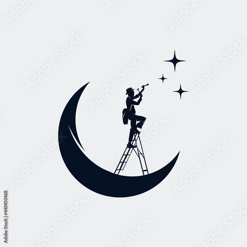 reaching dream logo template design