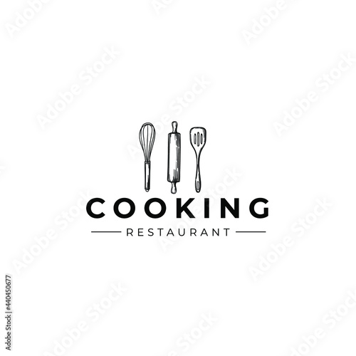 Cooking Food Restaurant Logo Vector Illustration Template Icon Design 