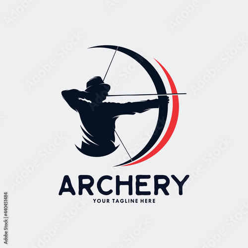 Archery Logo Template Design Vector