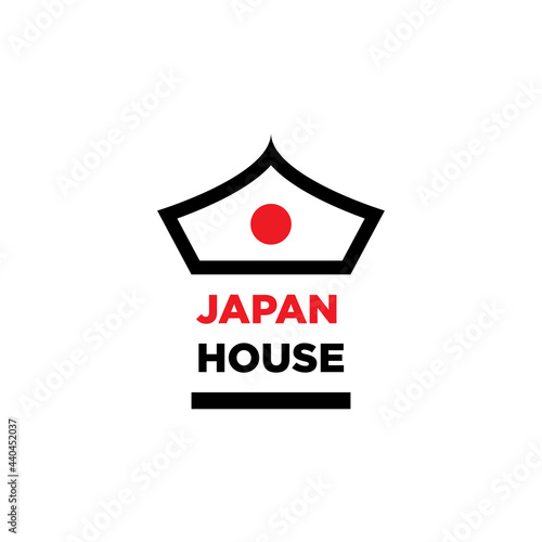 japan house logo, japanese logo, identity logo, minimalism, for companies and individuals, hotels 
 and spas
