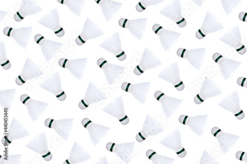 Federball isoliert auf weissem Hintergrund