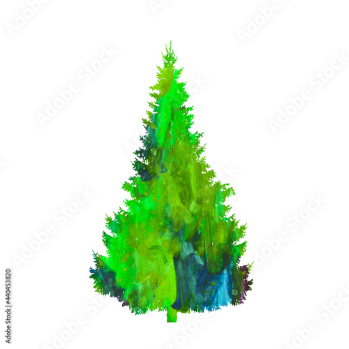 Baum in Wasserfarbe Design