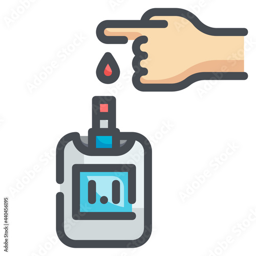 glucose line icon