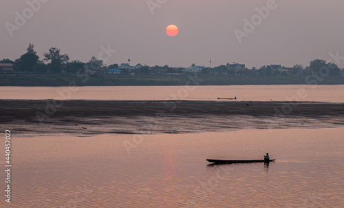 Mekong sunset photo