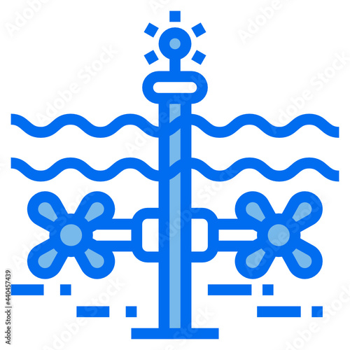 tidal blue line icon