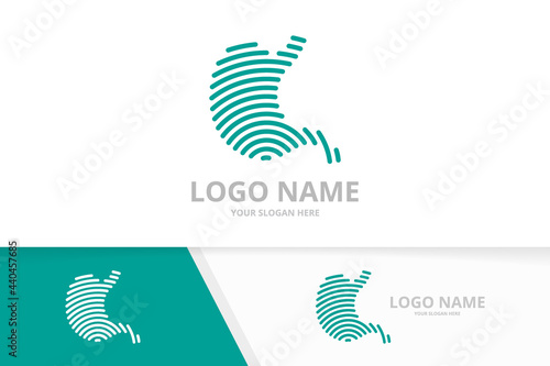 Modern stomach logo design. Health stomach logotype design template.