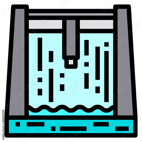 dam line icon
