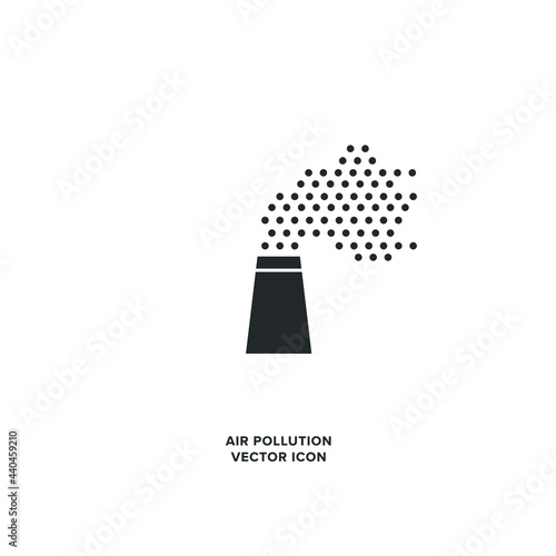 Power Plant Pollution Vector Icon