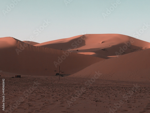 Dunes in the Sahara desert  Morocco.