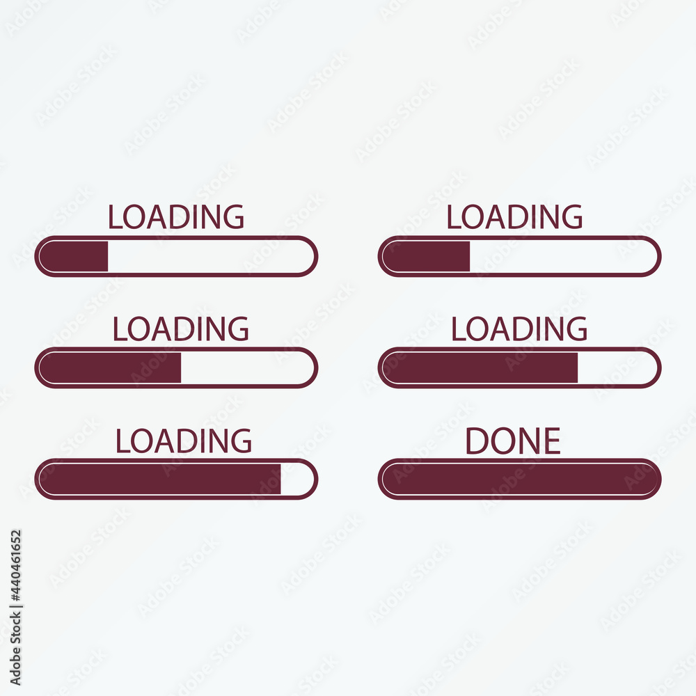Fototapeta premium Loading vector icon illustration sign