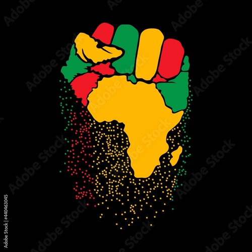 Black History Month Vector Illustration - Juneteenth African American, Independence Day June 19. Juneteenth Celebrate Black Freedom Good For T-Shirt, banner, greeting card design etc