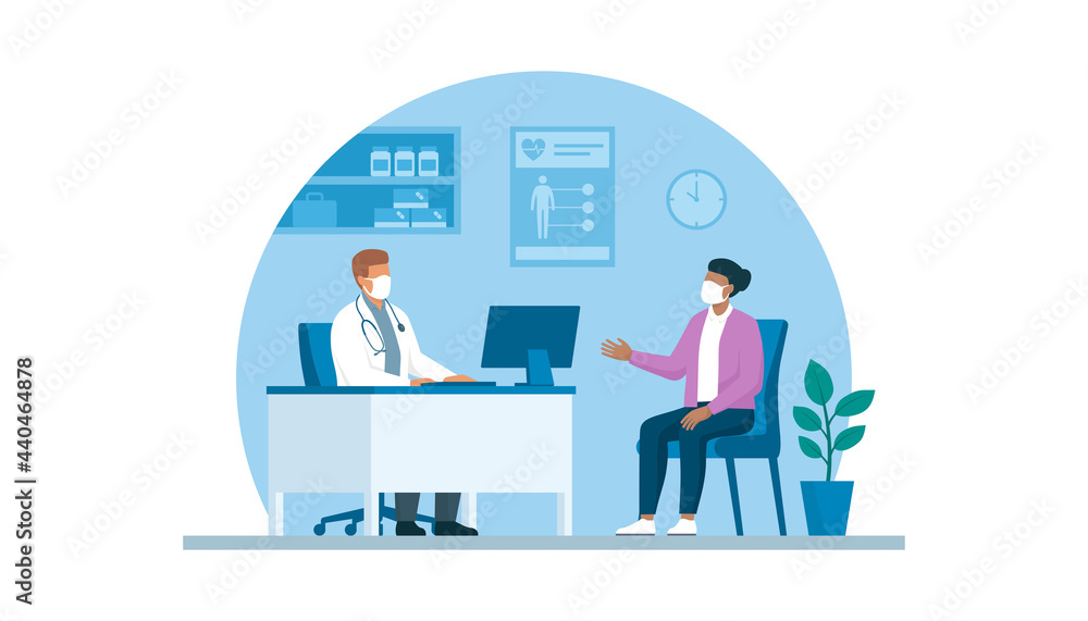 Doctor and patient meeting in the office
