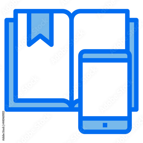 Free Download Book blue line icon - GFXLoad