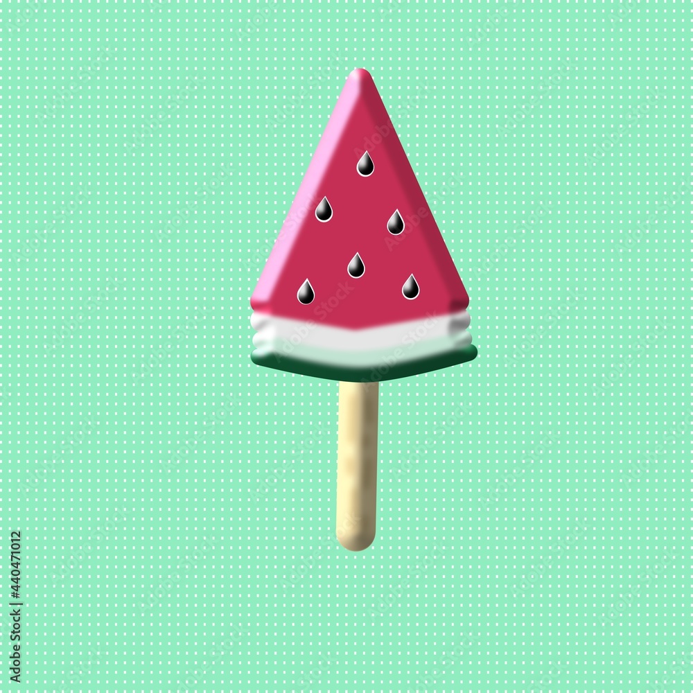 Ice cream watermelon valentine Ice cream watermelon valentine