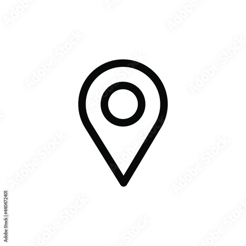 Location address, gps icon isolated on white background. png and vector eps 10