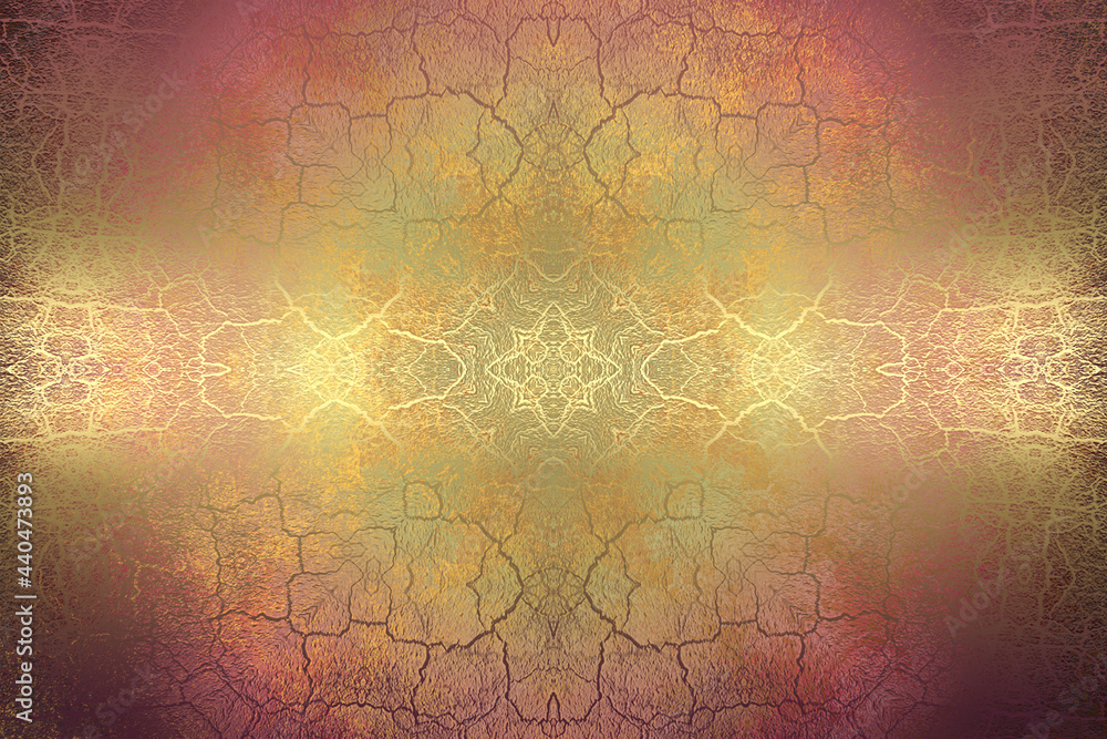 Obraz premium Golden Abstract decorative paper texture background for artwork - Illustration