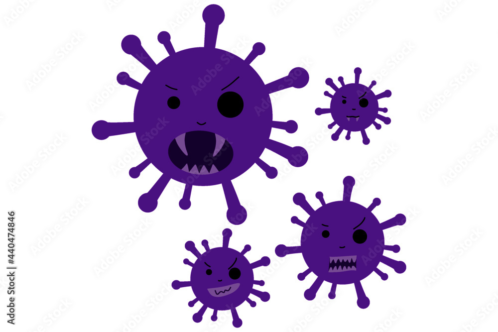 Light Purple vector background with covid-19 symbols. Simple design in abstract style with infection forms Light Purple vector background with covid-19 symbols. Simple design in abstract style with infection forms