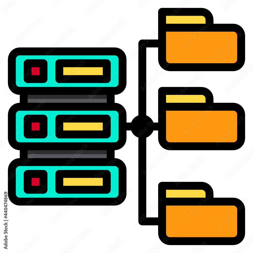 hosting line icon hosting line icon