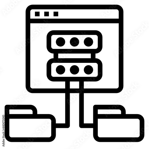 web line icon