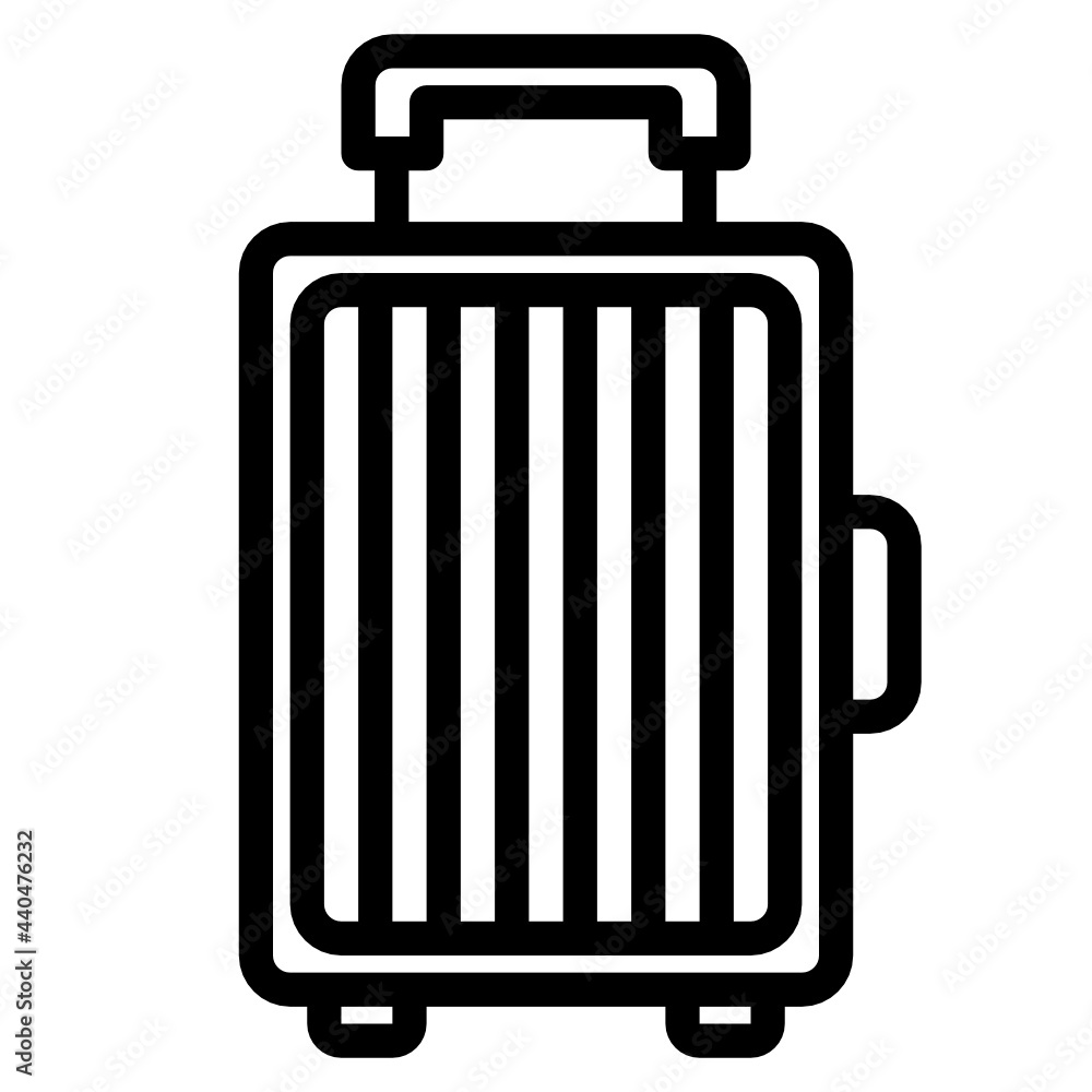 travelling bag line icon travelling bag line icon
