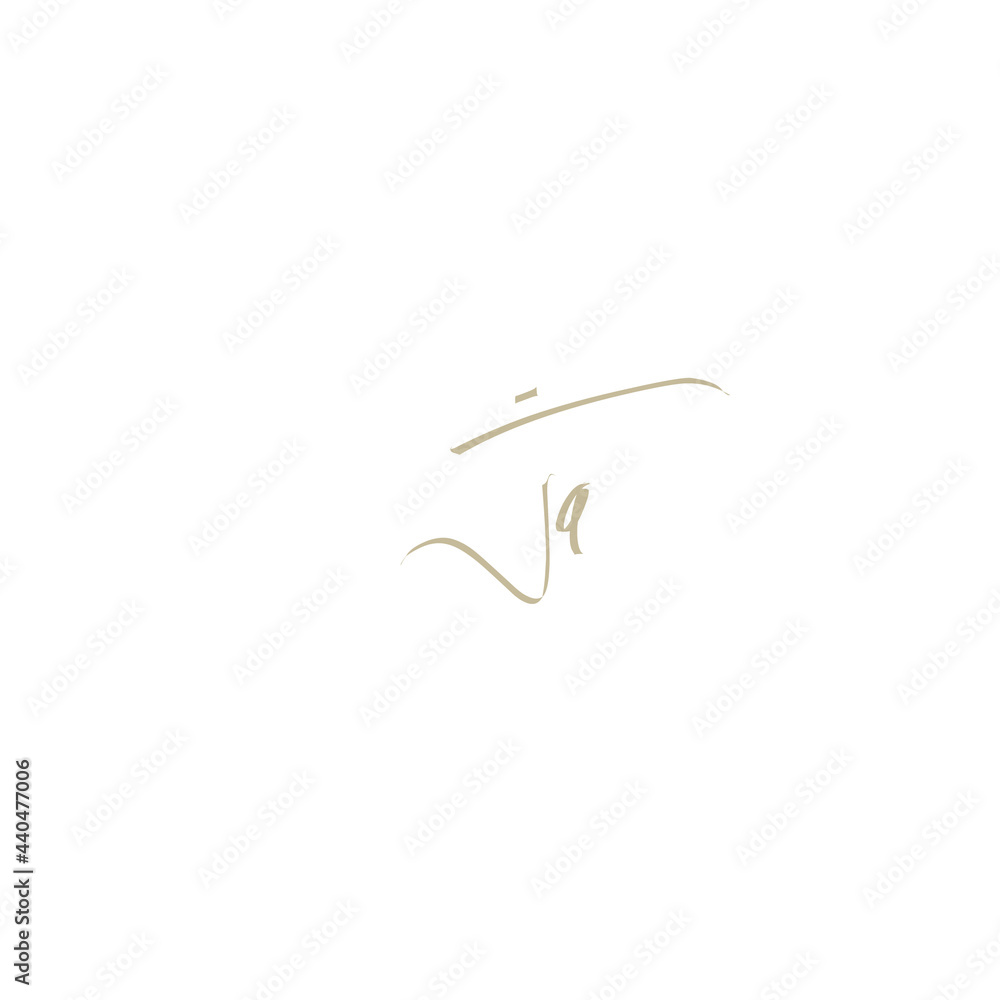 Ja initial handwriting Ja initial handwriting