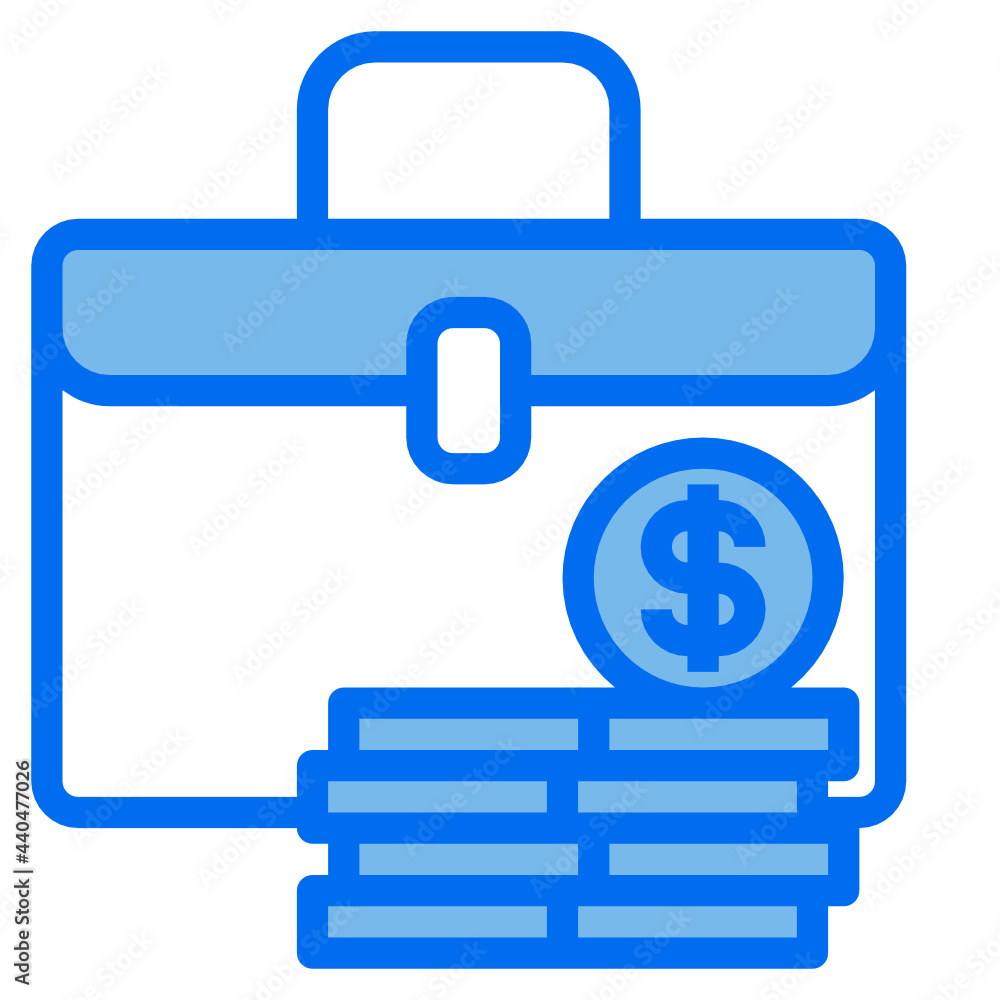 Bag blue line icon Bag blue line icon