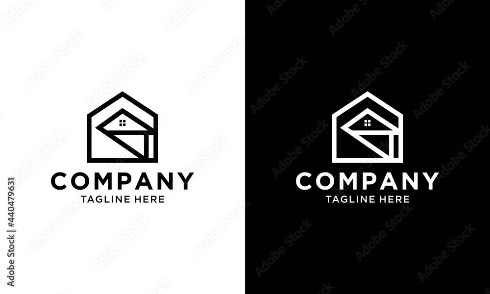 Symbol vector of building and property logo template with creative lineart icon. Real estate architeture design minimalist illustration for agency and company. Symbol vector of building and property logo template with creative lineart icon. Real estate architeture design minimalist illustration for agency and company.