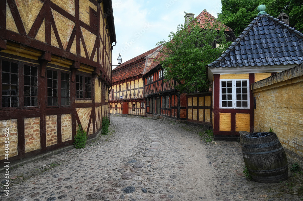 Cobbled street from the 1800s