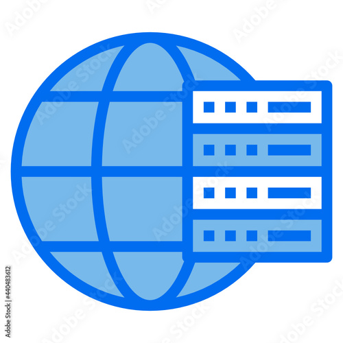 vps blue line icon