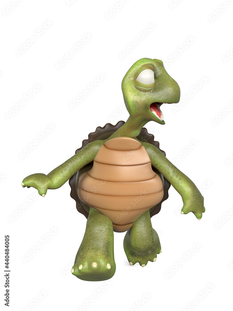 Turtle Running Characters Turtle Cartoon Running