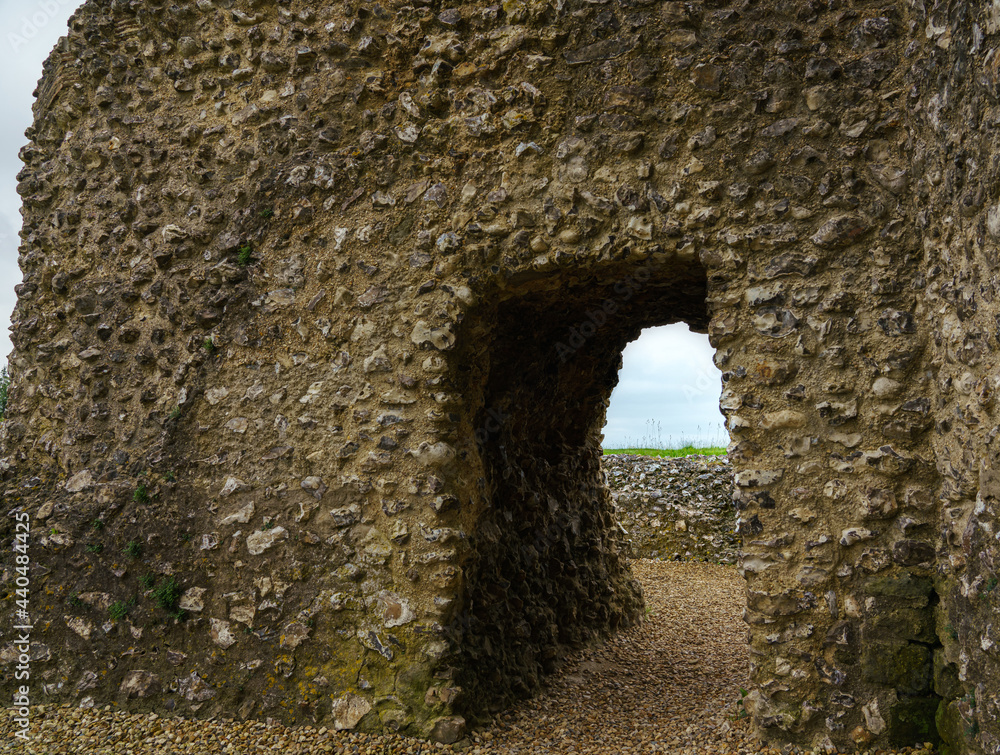 historic 11th century ruins of Ludgershall Castle, English Heritage, Wiltshire UK