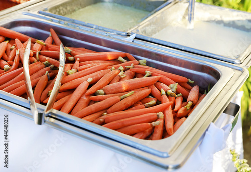 whole steamed carrots