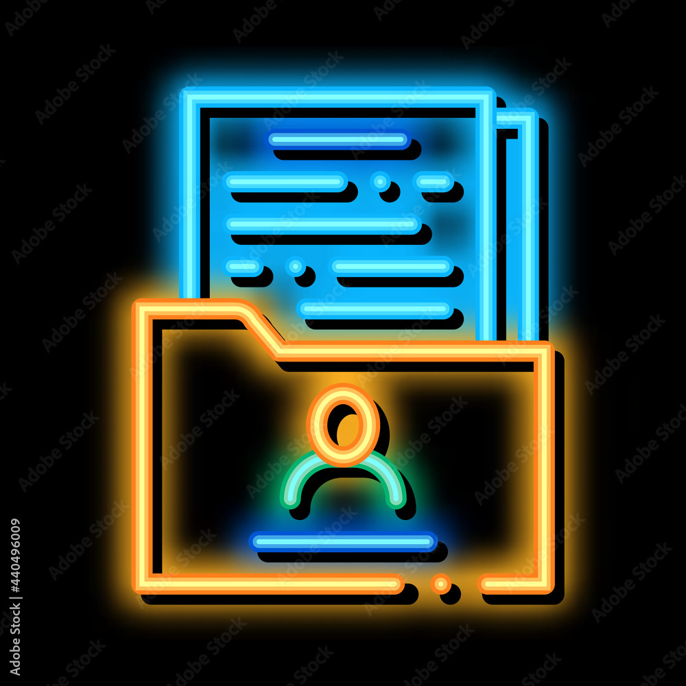 people info sheet folder neon light sign vector. Glowing bright icon people info sheet folder sign. transparent symbol illustration people info sheet folder neon light sign vector. Glowing bright icon people info sheet folder sign. transparent symbol illustration