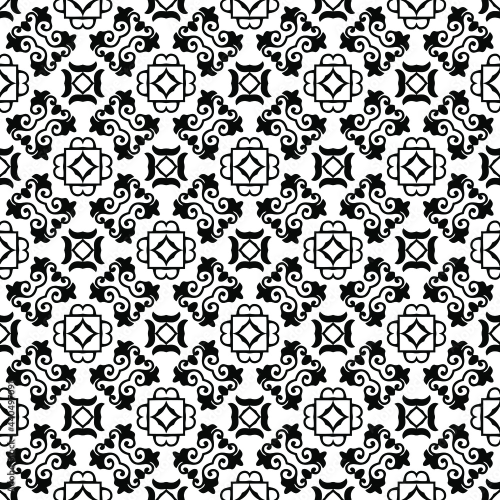 Vector geometric pattern. Repeating elements stylish background abstract ornament for wallpapers and backgrounds. Black and white colors.
Vector geometric pattern. Repeating elements stylish background abstract ornament for wallpapers and backgrounds. Black and white colors.