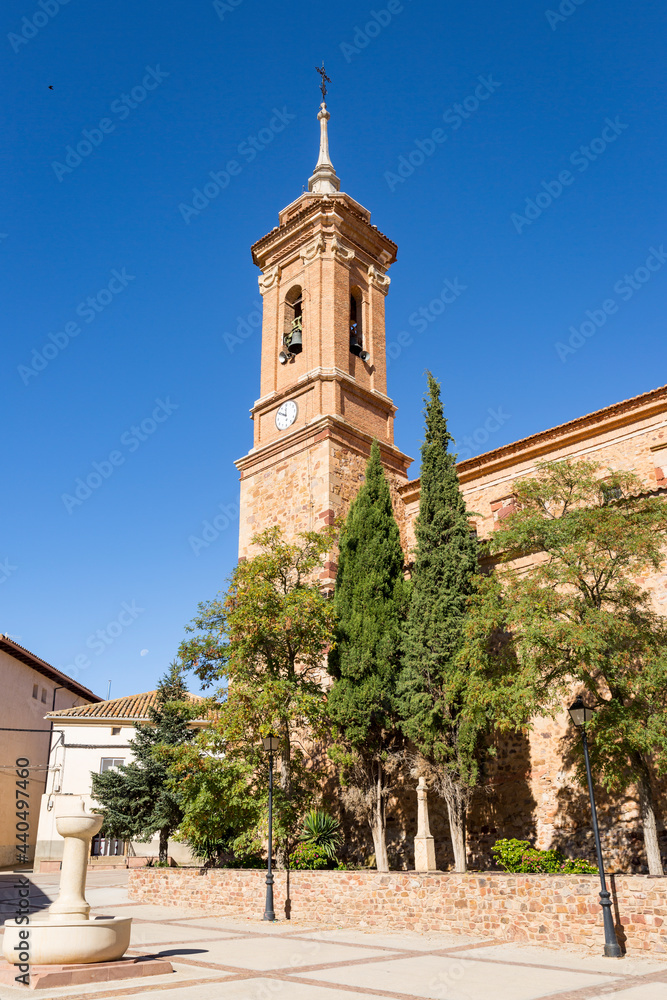 parish church of El Salvador in Tornos, province of Teruel, Aragon, Spain